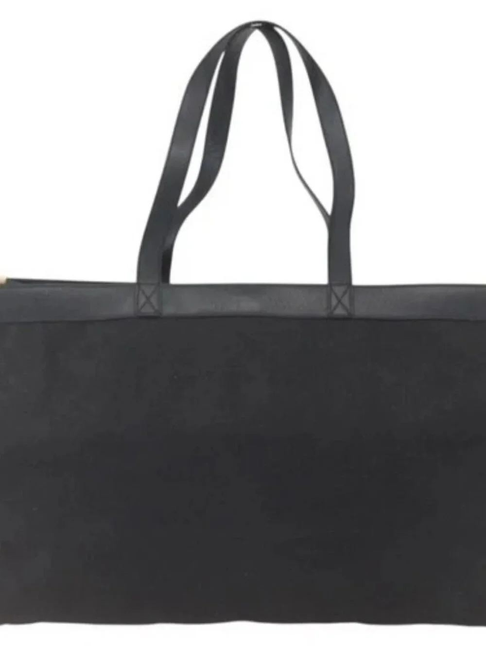 FENDI Tote Bag Canvas Black Gold Auth 169428 - Picture 3 of 15